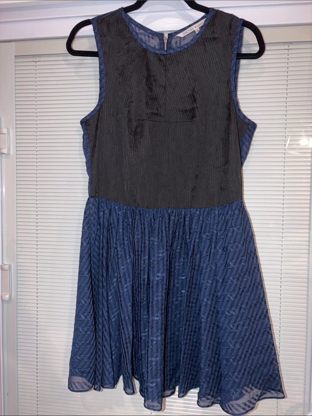 RACHEL Rachel Roy Navy Blue and Black Dress Size 10